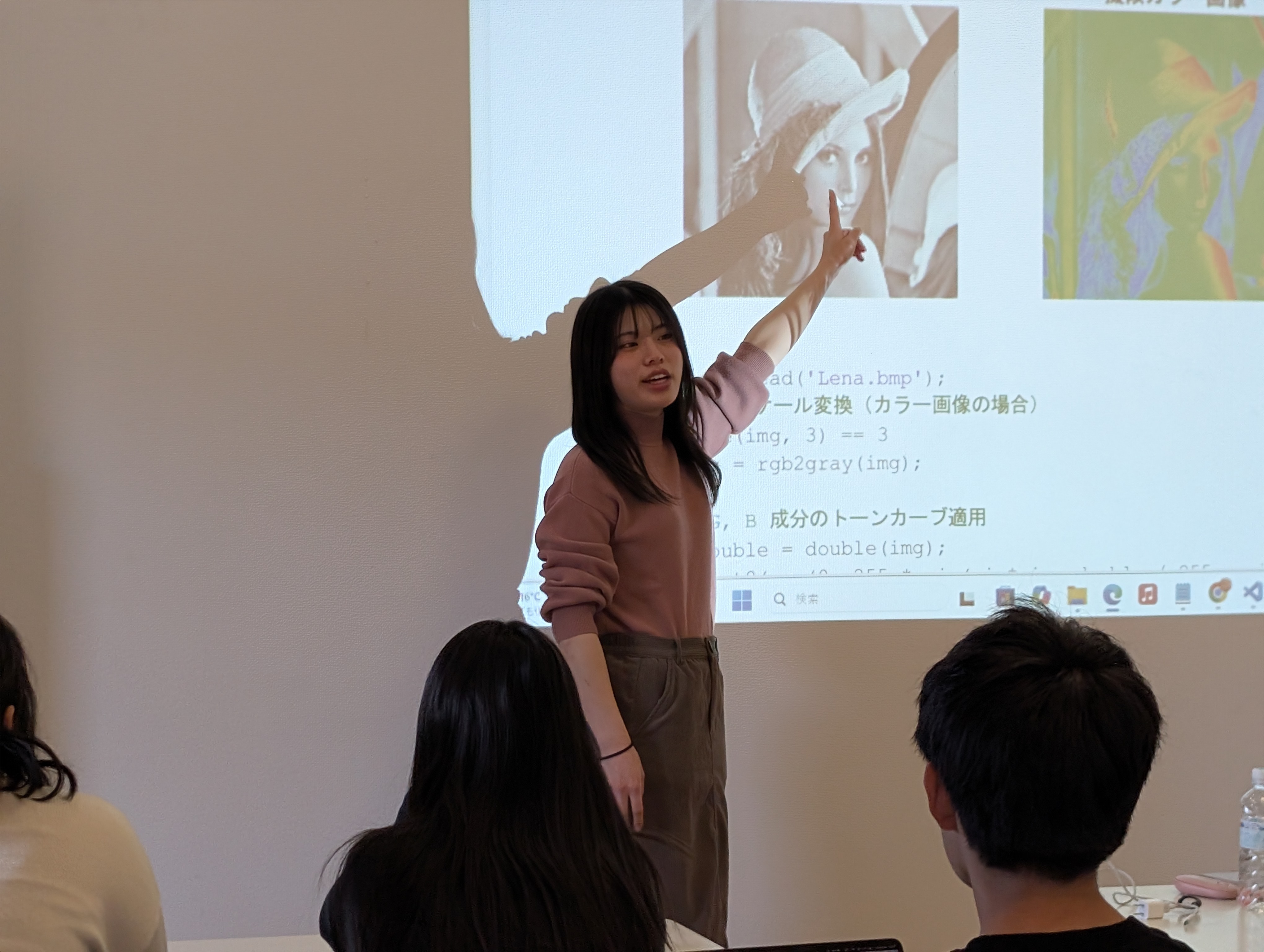 中村風花の授業の様子